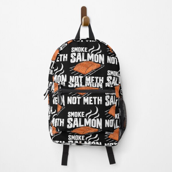 Item preview, Smoked Salmon Vintage Grill BBQ Meat Smoker Food Humor Art designed and sold by RamonaTeal.