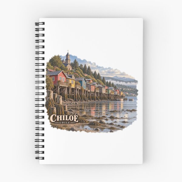 Item preview, Chiloé Palafitos Chile Timber Island Heritage Art designed and sold by Larkfound Studio.