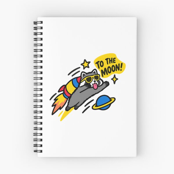 Item preview, To The Moon Raccoon designed and sold by tallulah-noonan.