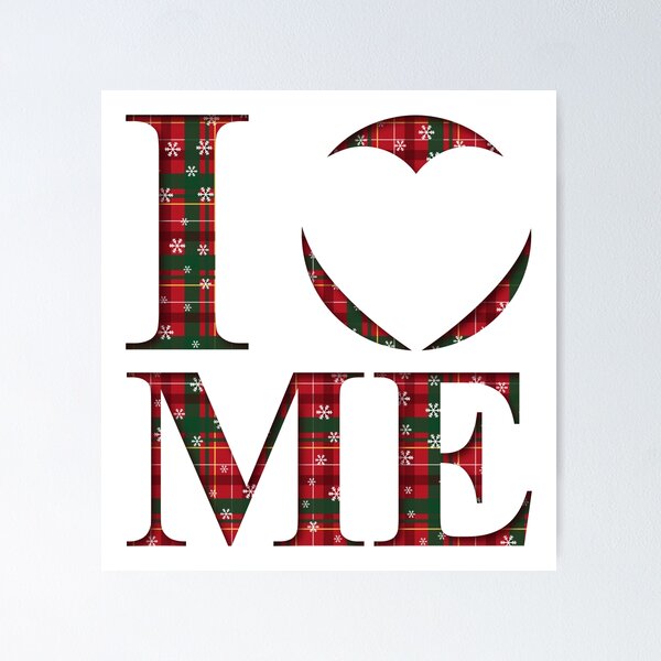 Artikelvorschau, Ich liebe mein Weihnachts-Karo-Schneeflocken-Design entworfen und verkauft von I LOVE ME.