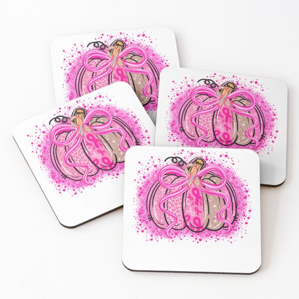 Item preview, Pink Awareness Ribbon Glitter Pumpkin designed and sold by KireVeronica.