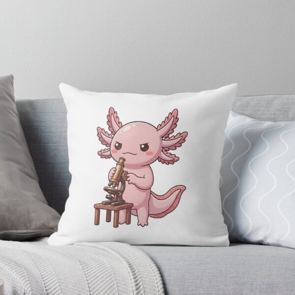 Item preview, Cute Axolotl Using Brass Microscope designed and sold by Ella_Sketch.