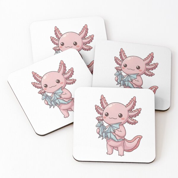Item preview, Cute Axolotl Holding Origami Dragon designed and sold by Ella_Sketch.
