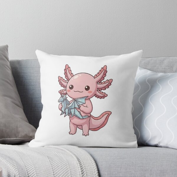 Item preview, Cute Axolotl Holding Origami Dragon designed and sold by Ella_Sketch.