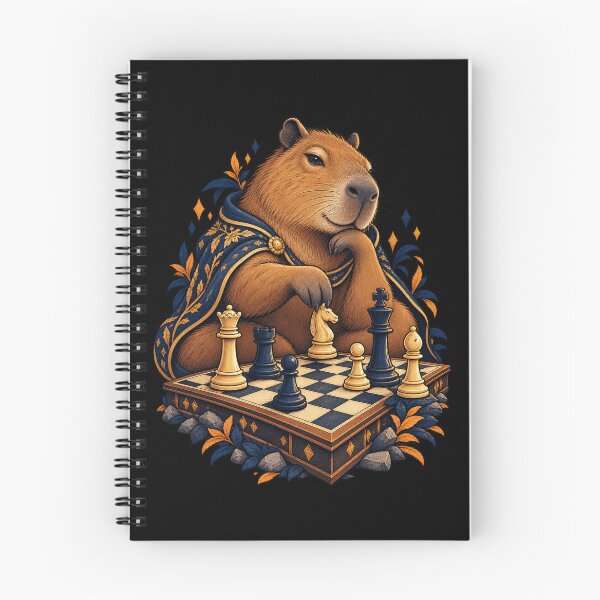 Item preview, Thoughtful Capybara Playing Chess designed and sold by JesterKrewArt.