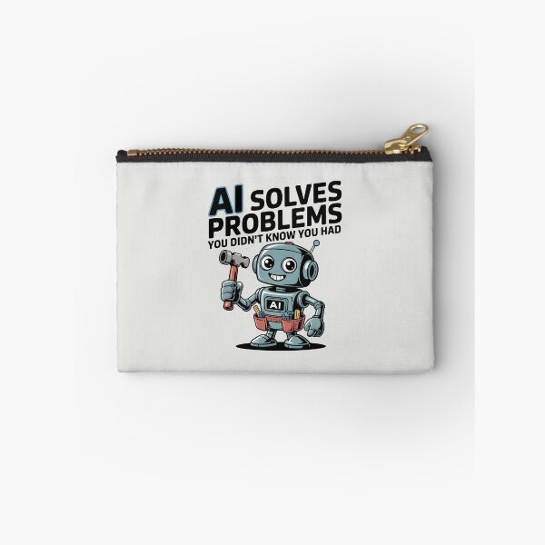 Item preview, AI Solves Problems You Didn’t Know You Had – Funny AI Humor designed and sold by Jollys-ArtShop.