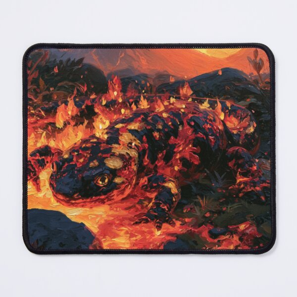 Item preview, A magnificent mythical Fire Salamander, Fantasy & Mythological Creatures designed and sold by CDC40.