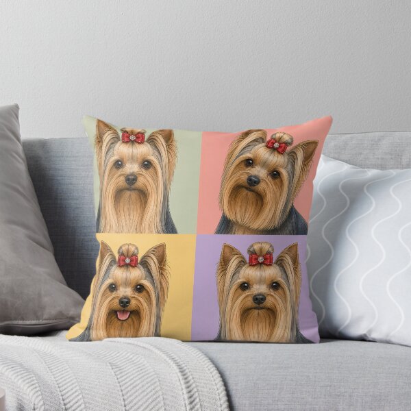 Item preview, Fancy Yorkie Yorkshire Terrier Dog 2x2 designed and sold by pixiedustpaint.