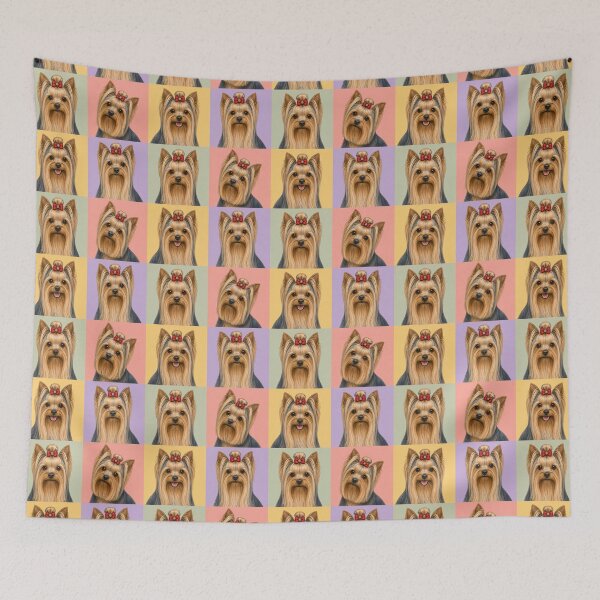 Item preview, Fancy Yorkie Yorkshire Terrier Dog 2x2 designed and sold by pixiedustpaint.