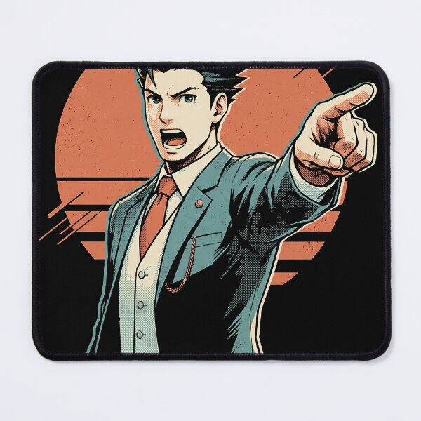 Item preview, Phoenix Wright Shouting Objection Ace Attorney Retro Video Game Anime Shirt designed and sold by Senpaiwaves.