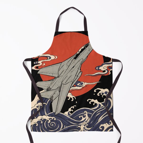 Aperçu de l'œuvre T-shirt streetwear F-14 Banking Hard After Burner Ukiyo-e Anime Gaming créée et vendue par Senpaiwaves.