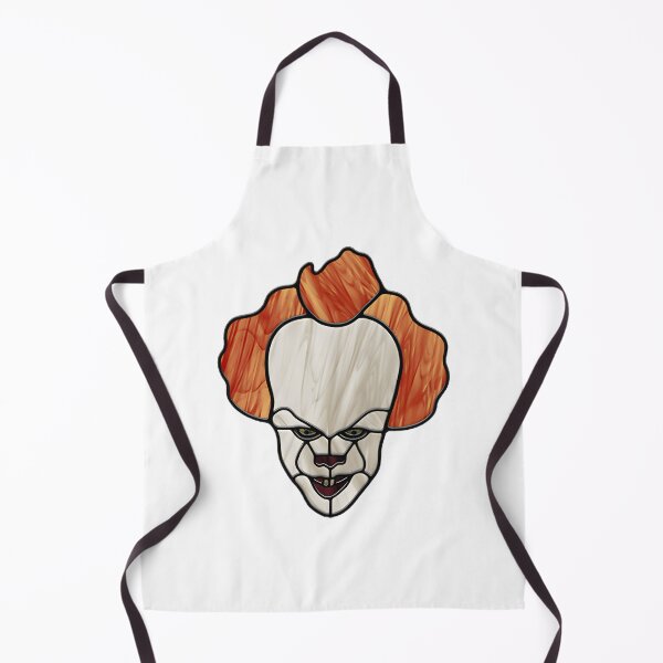 Item preview, Digital Stained Glass Art of a Creepy Clown Inspired by Horror Themes designed and sold by NaguNak.
