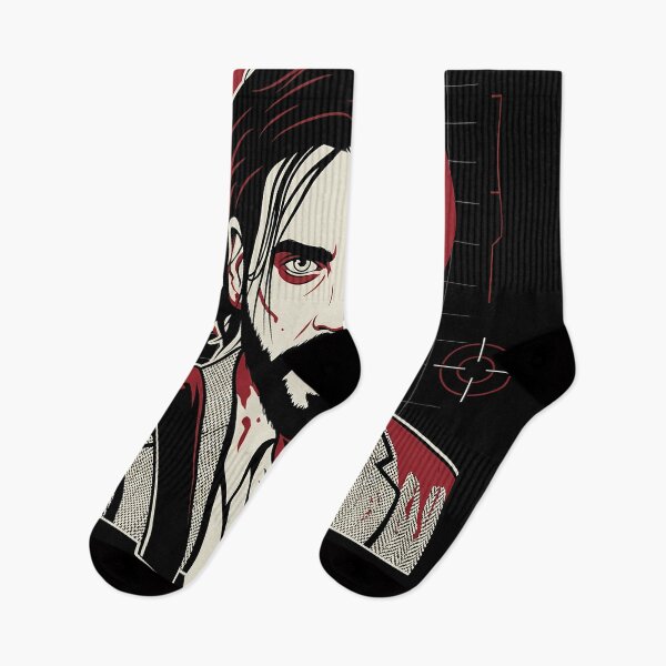 Aperçu de l'œuvre T-shirt technique Alan Wake Alan Wake 2 inspiré des jeux vidéo et des animés créée et vendue par Senpaiwaves.
