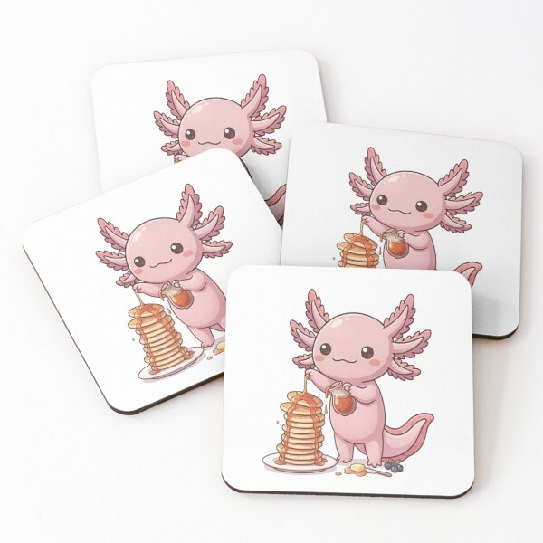 Item preview, Cute Axolotl Pouring Syrup Pancakes designed and sold by Ella_Sketch.