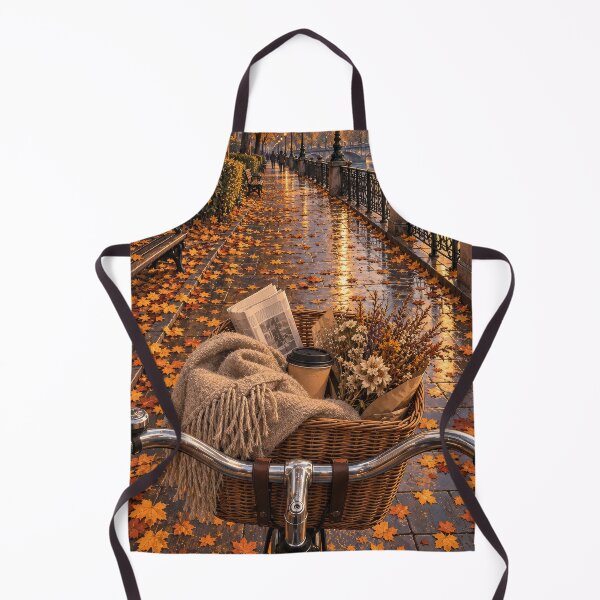 Item preview, Cozy Autumn Bicycle Ride by the River designed and sold by H-Tsvetkova.