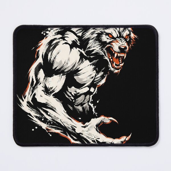 Item preview, The Werewolf Warrior Altered Beast Sumi-e Gaming Graphic Tee designed and sold by Senpaiwaves.