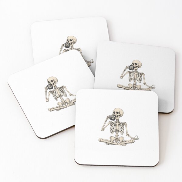 Item preview, Funny Skeleton Yoga Sarcastic Burnout Dark Humor designed and sold by CoolCrazyChaos.