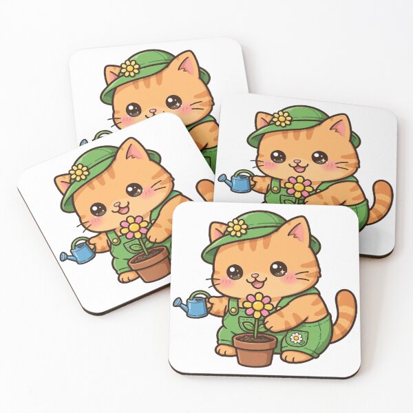 Item preview, Gardener Cat Planting Flowers designed and sold by Dlvznbm.