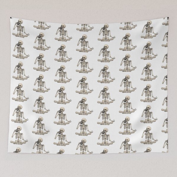 Item preview, Funny Skeleton Yoga Sarcastic Burnout Dark Humor designed and sold by CoolCrazyChaos.