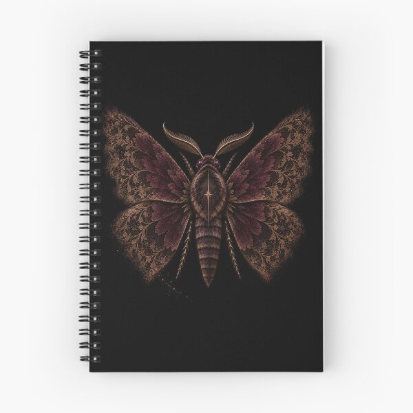 Item preview, Victorian Moth | Gothic Burgundy Gold Dark Academia Art designed and sold by Briarmoire.