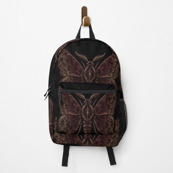 Item preview, Victorian Moth | Gothic Burgundy Gold Dark Academia Art designed and sold by Briarmoire.