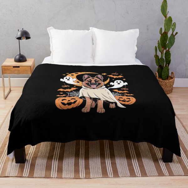 Item preview, Ghost German Shepherd Halloween – Cute Dog Sheet Costume Art designed and sold by jkrphoto.