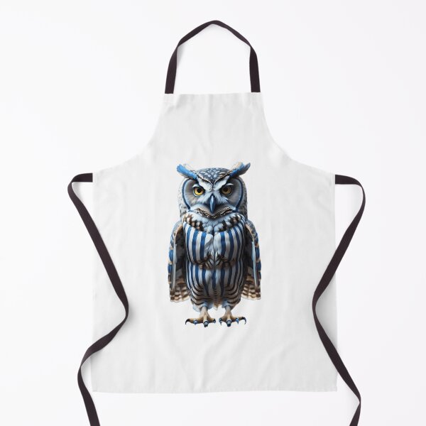 Item preview, Blue White Striped Owl designed and sold by ellingto-ncoc.