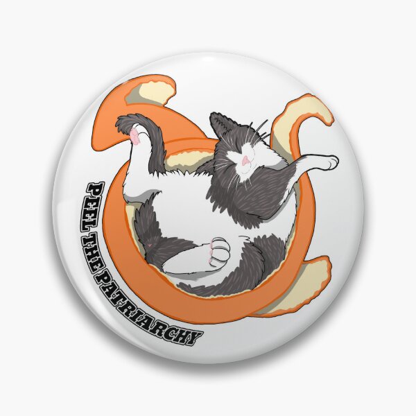 Artikelvorschau, peel the patriarchy cat entworfen und verkauft von Metalbride.