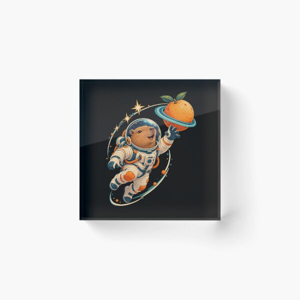 Item preview, Capybara Astronaut Exploring the Cosmos designed and sold by JesterKrewArt.