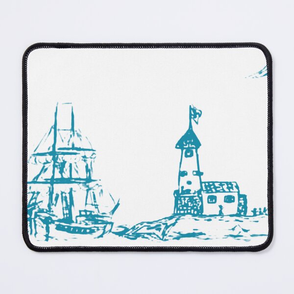 Item preview, Lighthouse and Sailing Ship — Chick Dandois designed and sold by Ldandois Design.