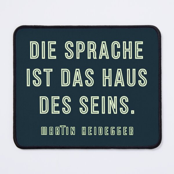 Item preview, Martin Heidegger quote: Die Sprache ist das Haus des Seins. designed and sold by artbleed.