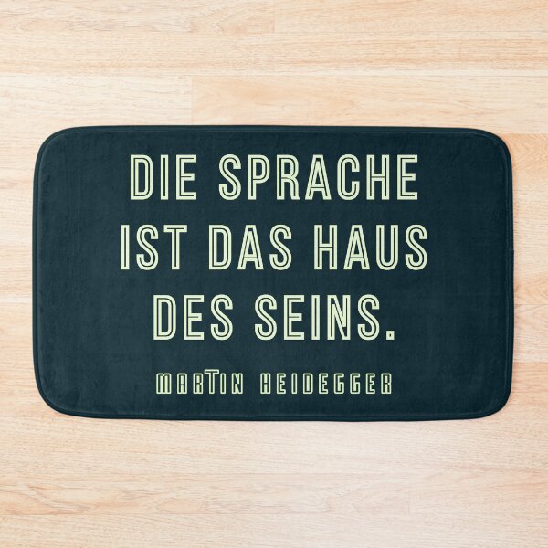 Aperçu de l'œuvre Citation de Martin Heidegger : Die Sprache ist das Haus des Seins. créée et vendue par artbleed.