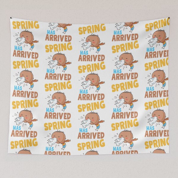 Item preview, Spring Has Arrived With A Sneezing Boy designed and sold by caterin-aasbne.
