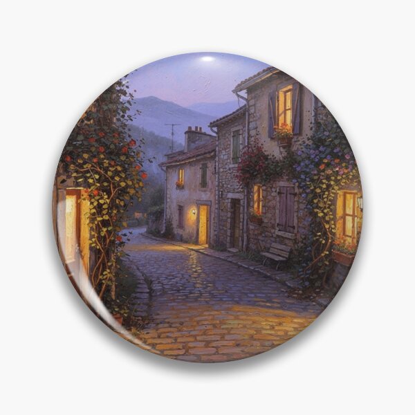 Artikelvorschau, Dämmerung, Gasse in einem kleinen Dorf in der Lozère entworfen und verkauft von jefboutique6150.
