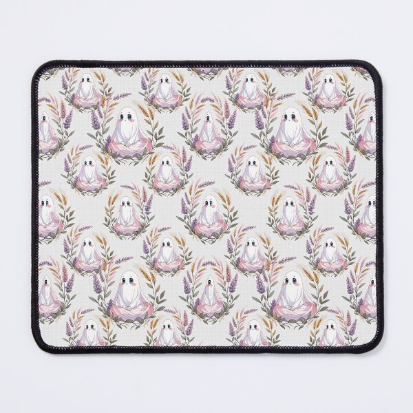 Item preview, Cute Ghost Lavender Floral Seamless Pattern designed and sold by Camel & Quirk.