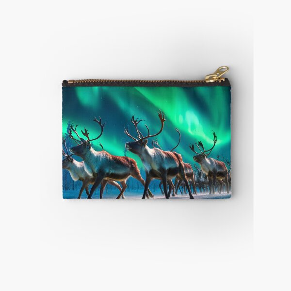 Item preview, Reindeer Parade Under Northern Lights Spectacle designed and sold by Artessie.