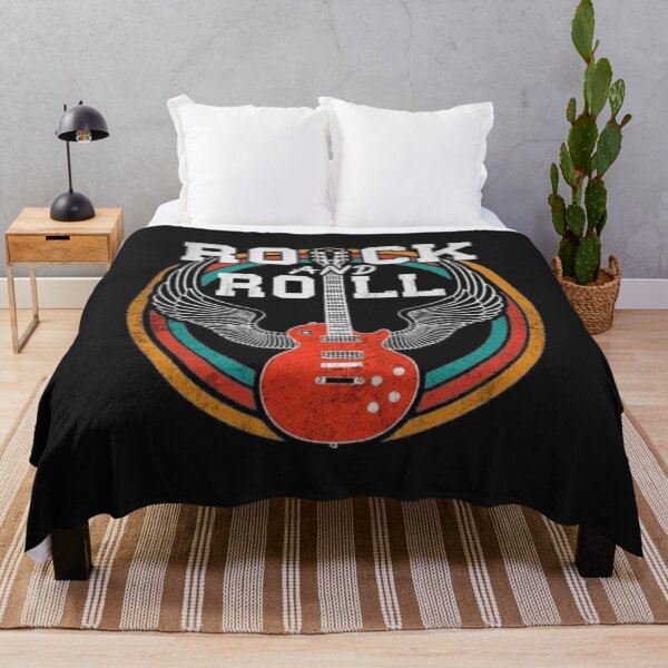 Item preview, Rock N Roll Skull with Crossed Electric Guitars – Vintage Rock Music Design designed and sold by ArthurShu.