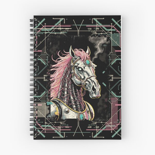 Item preview, Cyber War Horse Robot Horse Cyberpunk Western Grunge designed and sold by Stupid Shirts.