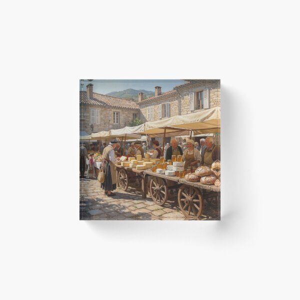 Item preview, Small village market (Lozère) designed and sold by jefboutique6150.