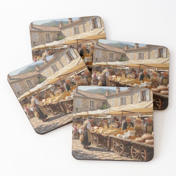 Item preview, Small village market (Lozère) designed and sold by jefboutique6150.