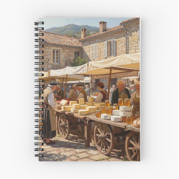 Item preview, Small village market (Lozère) designed and sold by jefboutique6150.
