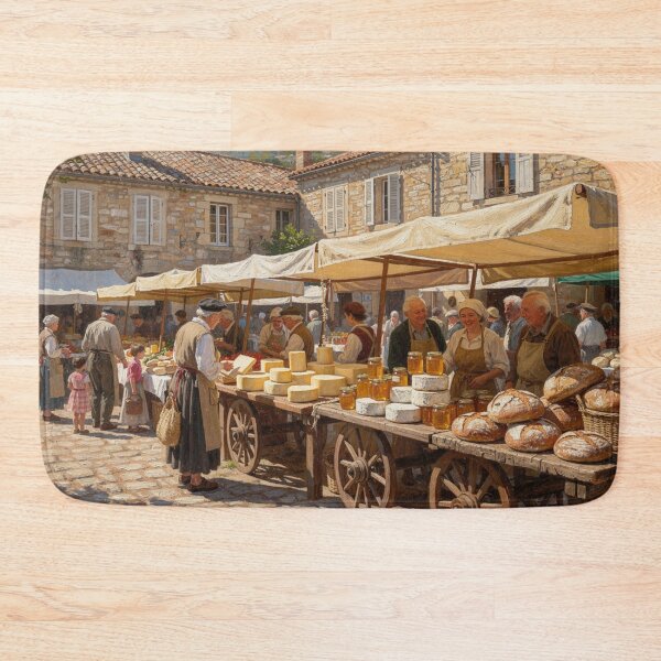 Item preview, Small village market (Lozère) designed and sold by jefboutique6150.
