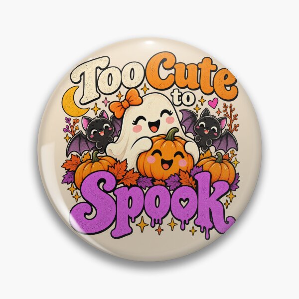 Artikelvorschau, Zu niedlich, um zu gruseln – Niedlicher Retro-Halloween-Geist entworfen und verkauft von NViora.