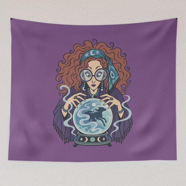 Aperçu de l'œuvre Cours de divination avec la boule de cristal du professeur Trelawney (sorcière) créée et vendue par pixiedustpaint.