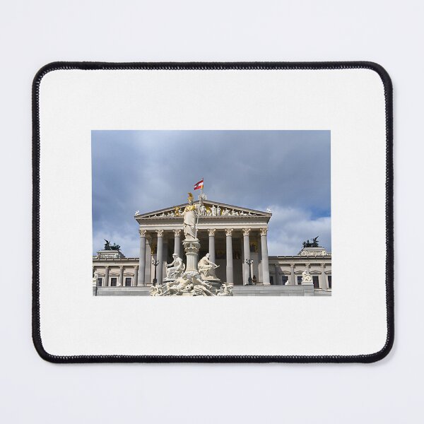 Item preview, Austrian Parliament Building Illustration in Vienna Landmark Architecture Design designed and sold by MartinsErdmanis.