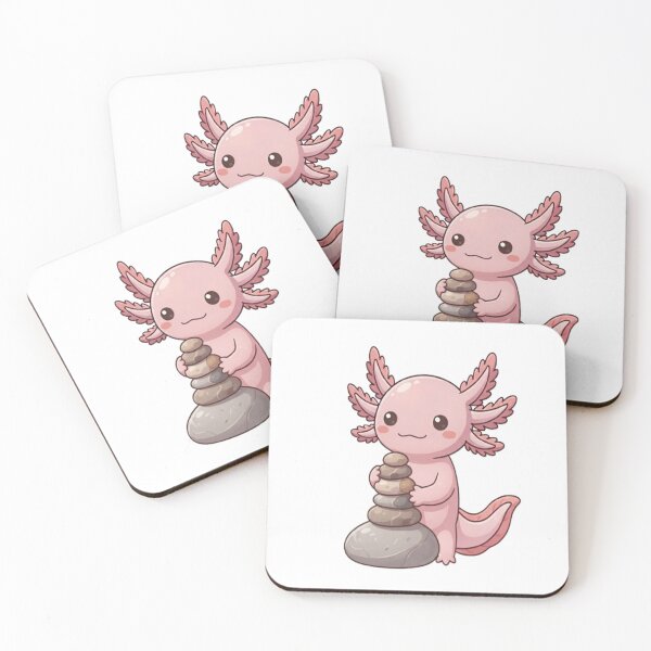Item preview, Cute Axolotl Balancing Stone Stack designed and sold by Ella_Sketch.