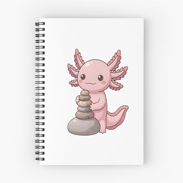Item preview, Cute Axolotl Balancing Stone Stack designed and sold by Ella_Sketch.