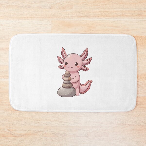 Item preview, Cute Axolotl Balancing Stone Stack designed and sold by Ella_Sketch.