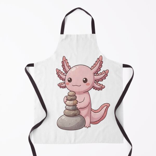 Item preview, Cute Axolotl Balancing Stone Stack designed and sold by Ella_Sketch.