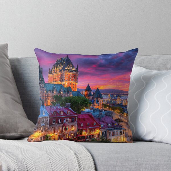 Item preview, Stunning Sunset Over Quebec City’s Historic Skyline designed and sold by Artessie.